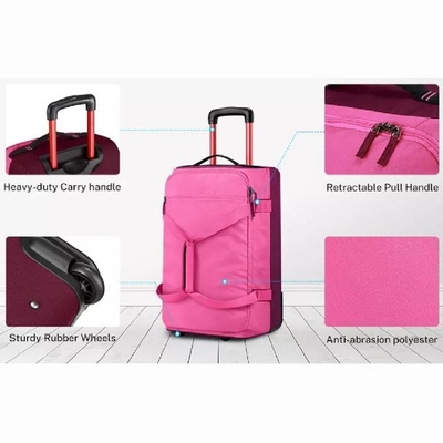Kundenspezifischer große Kapazitäts-Laufkatzen-Gepäck-Rollen-Taschen-Reise-Sport-Seesack mit Rad