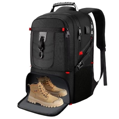 Custom Sport Gym Bag Wasserdicht Schulreise Rucksack mit Schuhfach USB-Ladeanschluss