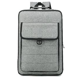 Grauer Polyester-materieller Segeltuch-Laptop-Rucksack-Multifunktionslaptop-Tasche