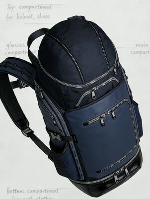 46 X 17 X 28 Cm Outdoor-Sporttasche Atmung Leichtgewicht Langlebig mit 5 Abteilungen für Fitnessstudio Wandern Reisen