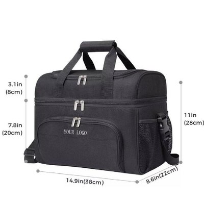Weiche leichte tragbare Kühlvorrichtung Tote Bag Cooling Picnic Box mit großer Tasche