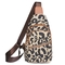 Der Leopard-Druck-Kasten-Tasche Customizde Logo Outdoor Crossbody Bag der Frauen