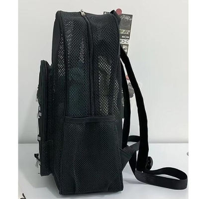 Mode Unisex Studenten Rucksack Mesh Schultasche Sommer Mesh Strand Rucksack