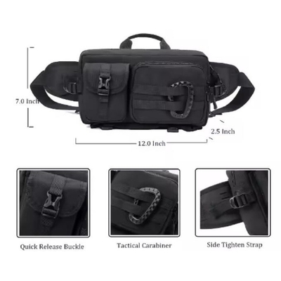 Männers Outdoor Crossbody Fanny Pack Vielseitig Wandern Brust Taille Tasche Tasche