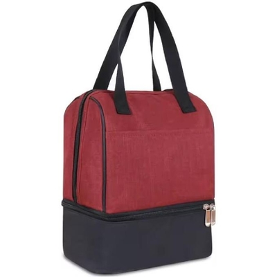 Wasserdicht Wiederverwendbarer Doppelverschluss Büroschule Außenraum Frauen Männer Mittagsbeutel Isolierter Kühlschrank Tots Tasche