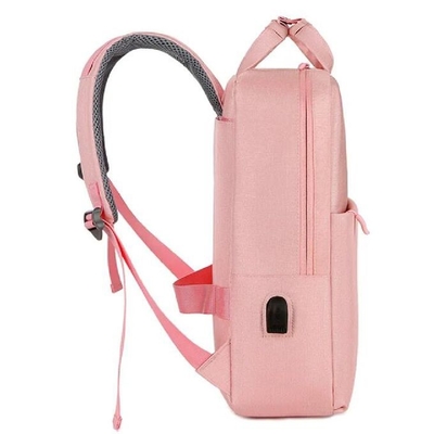 Geschäftsreisen Wasserdichte Taschen für Frauen Mode Diebstahlschutz Laptop Rucksäcke mit USB