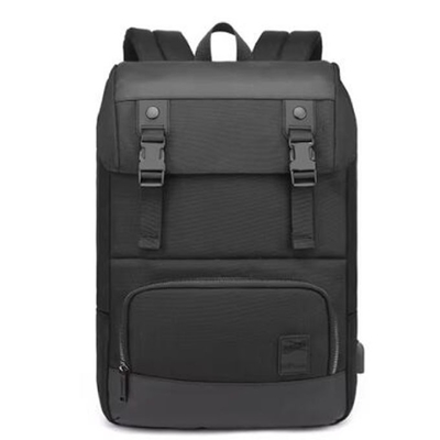 Custom Oxford Simple Casual Business Taschen Wasserdicht Laptop Rucksack mit USB-Ladegerät