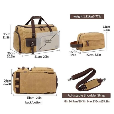 Großkapazität Kleidungsstück Gepäck Duffle Übernachtung Casual Fitnessstudio Wochenende Sport Leinwand Duffle Taschen