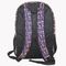 Mädchen-Purpur-Leuchtstoffgitter-Nylonstudent Backpack